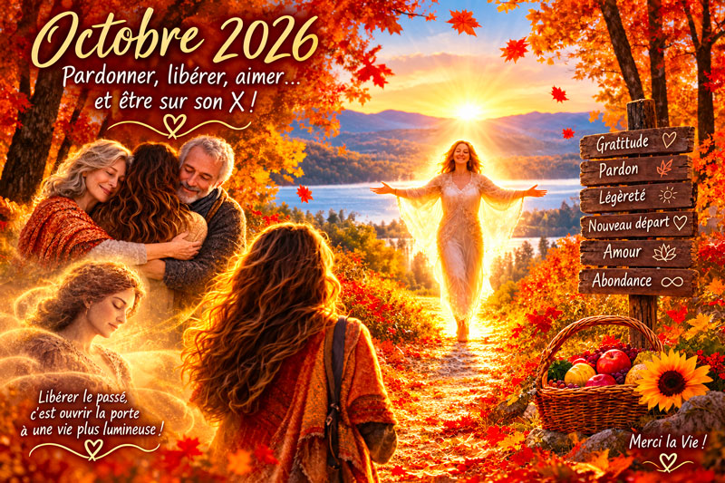 Ça y est ! Octobre nous ouvre son cœur et nous offre ses merveilleuses couleurs !